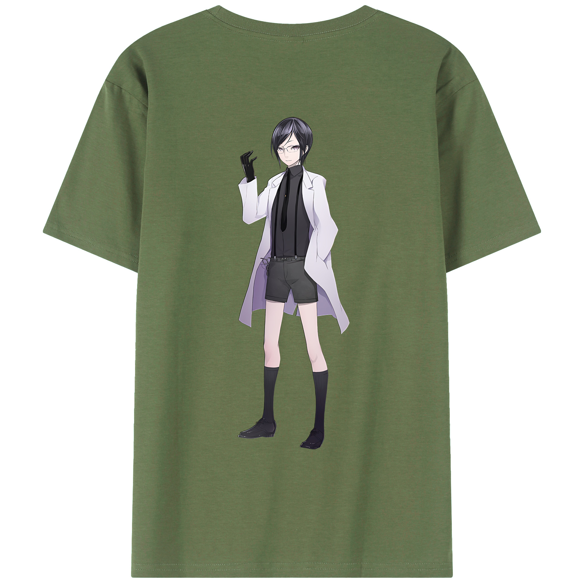 （画像用） 刀剣乱舞 Touken Ranbu 綿100％ メンズ半袖Tシャツ（バックプリント） 通気性